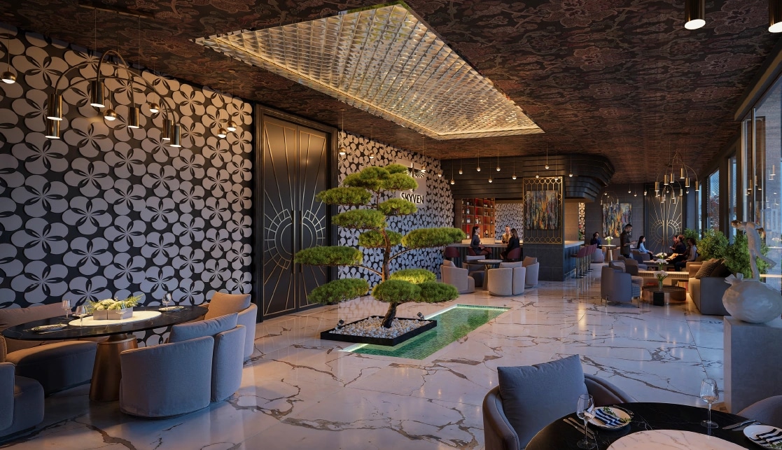 Rooftop Bar & Lounge with luxury seating