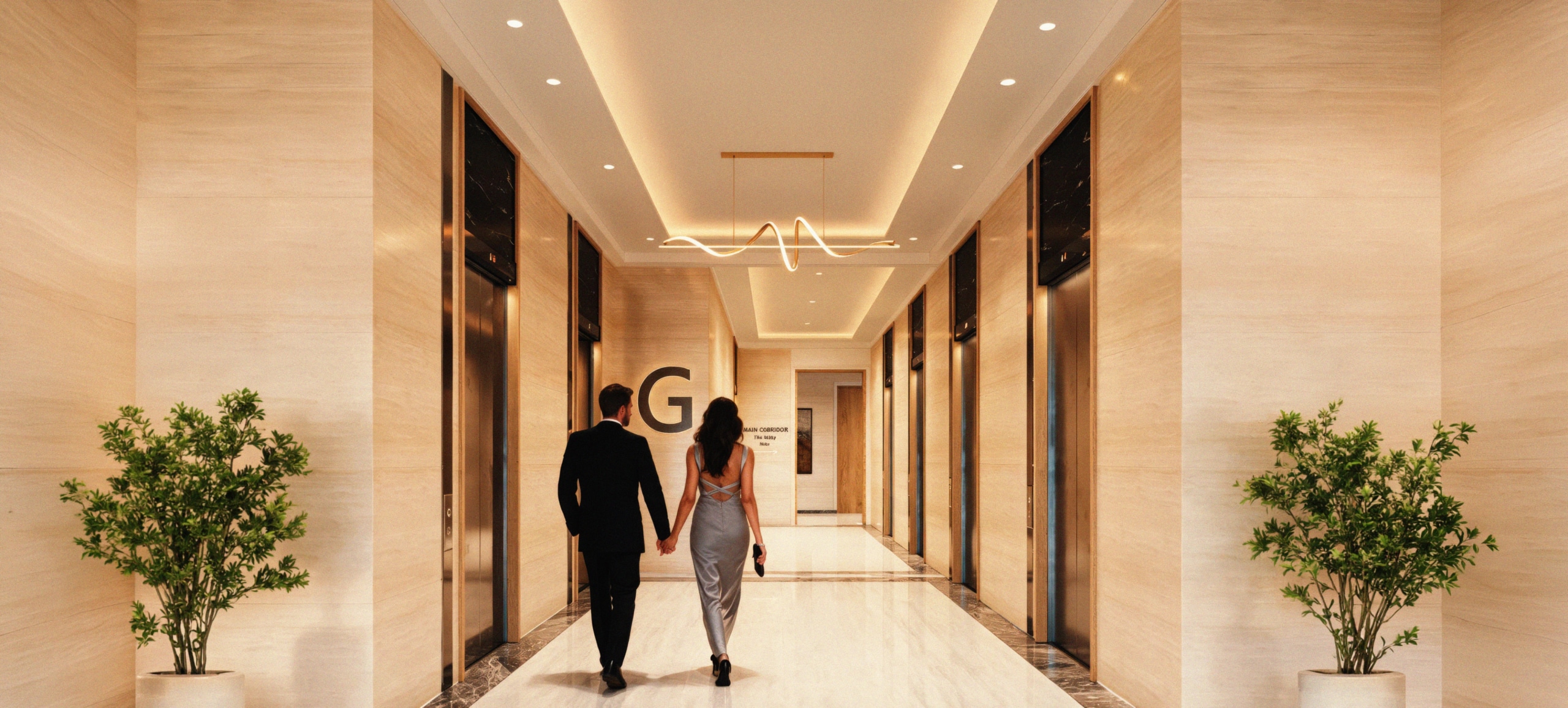 High-Speed Elevators Lobby