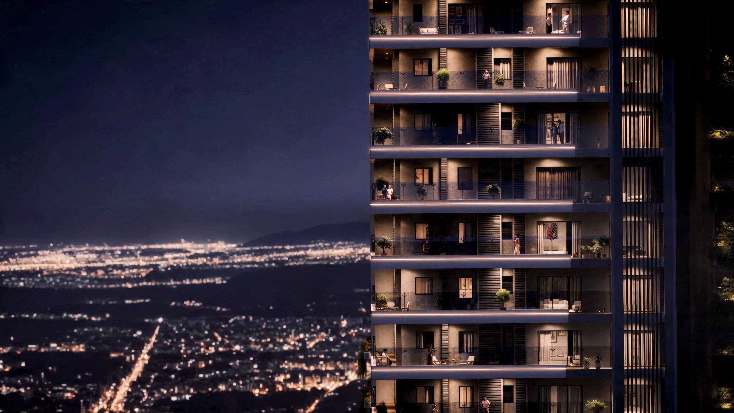 Engineered For Everyday Living Tower Night View